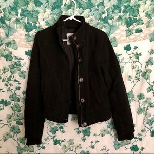 Faux Wool Button Jacket